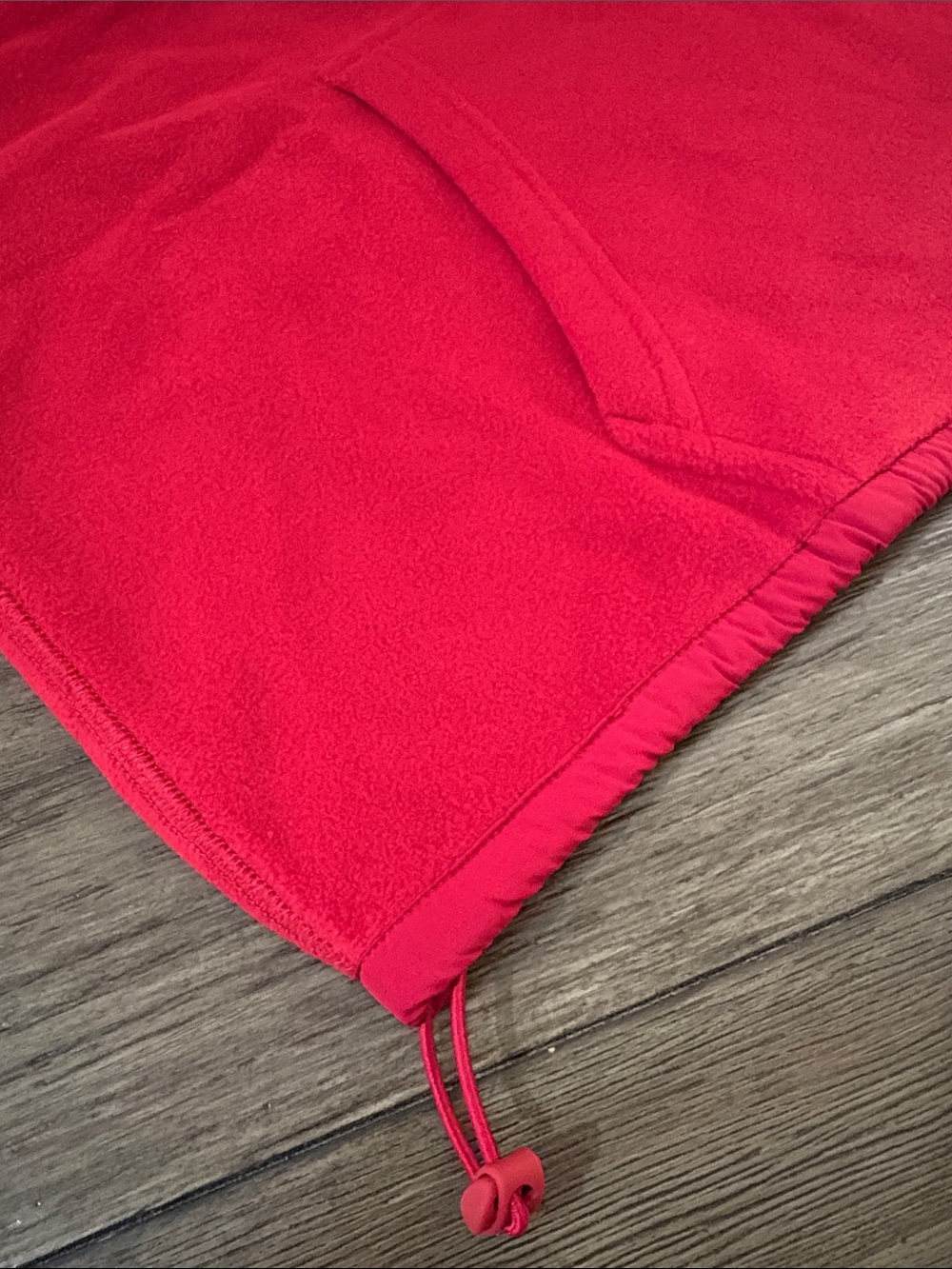 NWT [Fabletics] No Chill Fleece Half-Zip Cropped Pullover Sweater Red Women’s S - Picture 10 of 16